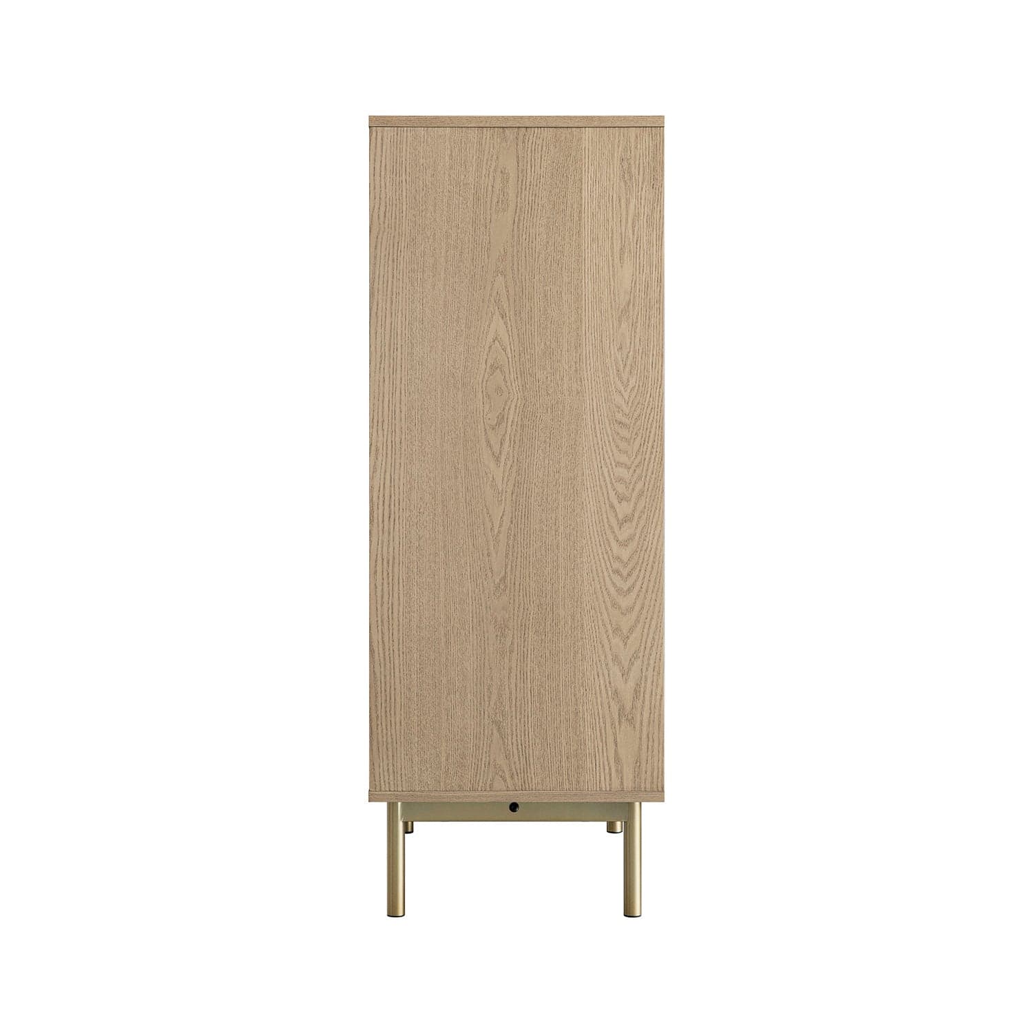 Richmond Ridged Highboard Storage Cabinet, Light Ash