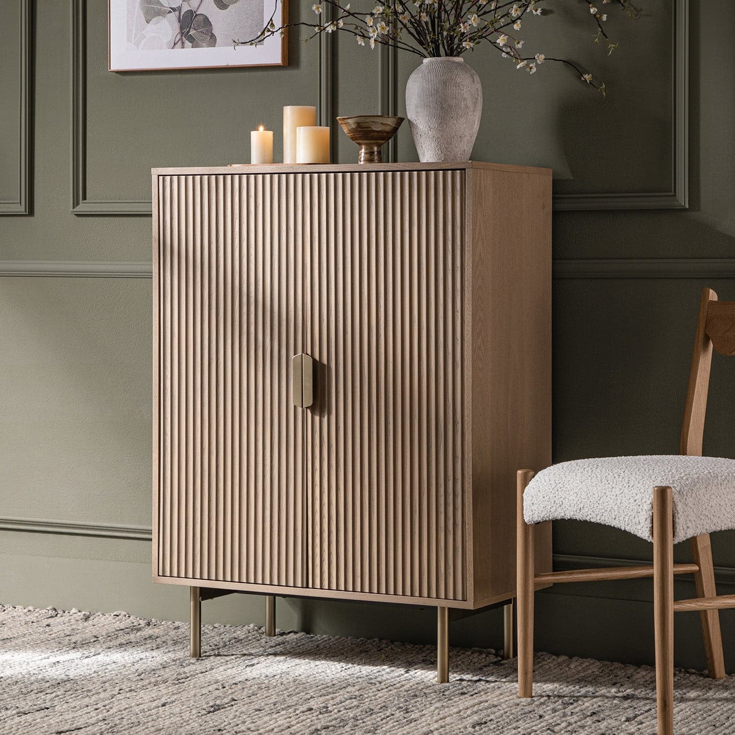 Richmond ridged highboard cabinet