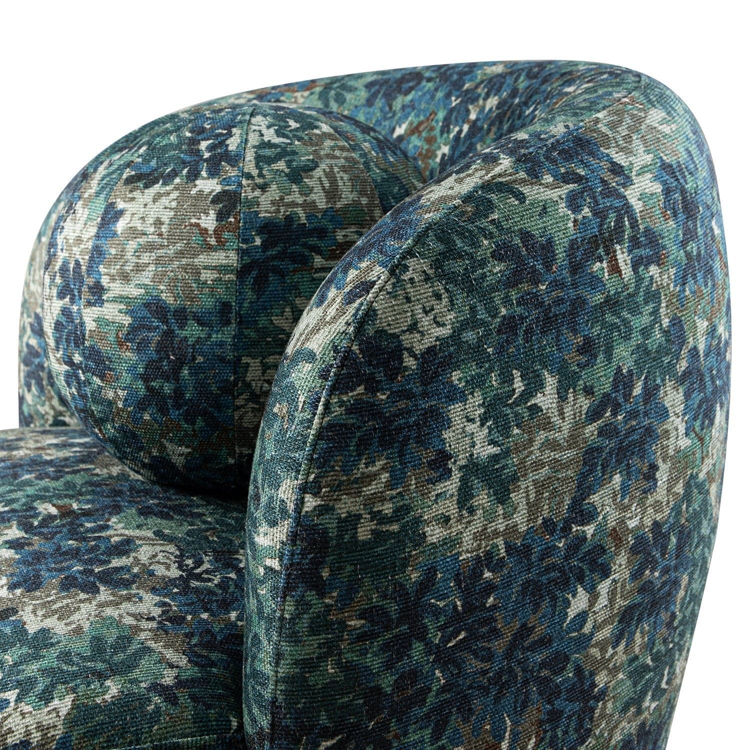 Amboise Armchair with Ball Cushion, Julien Linen Blend