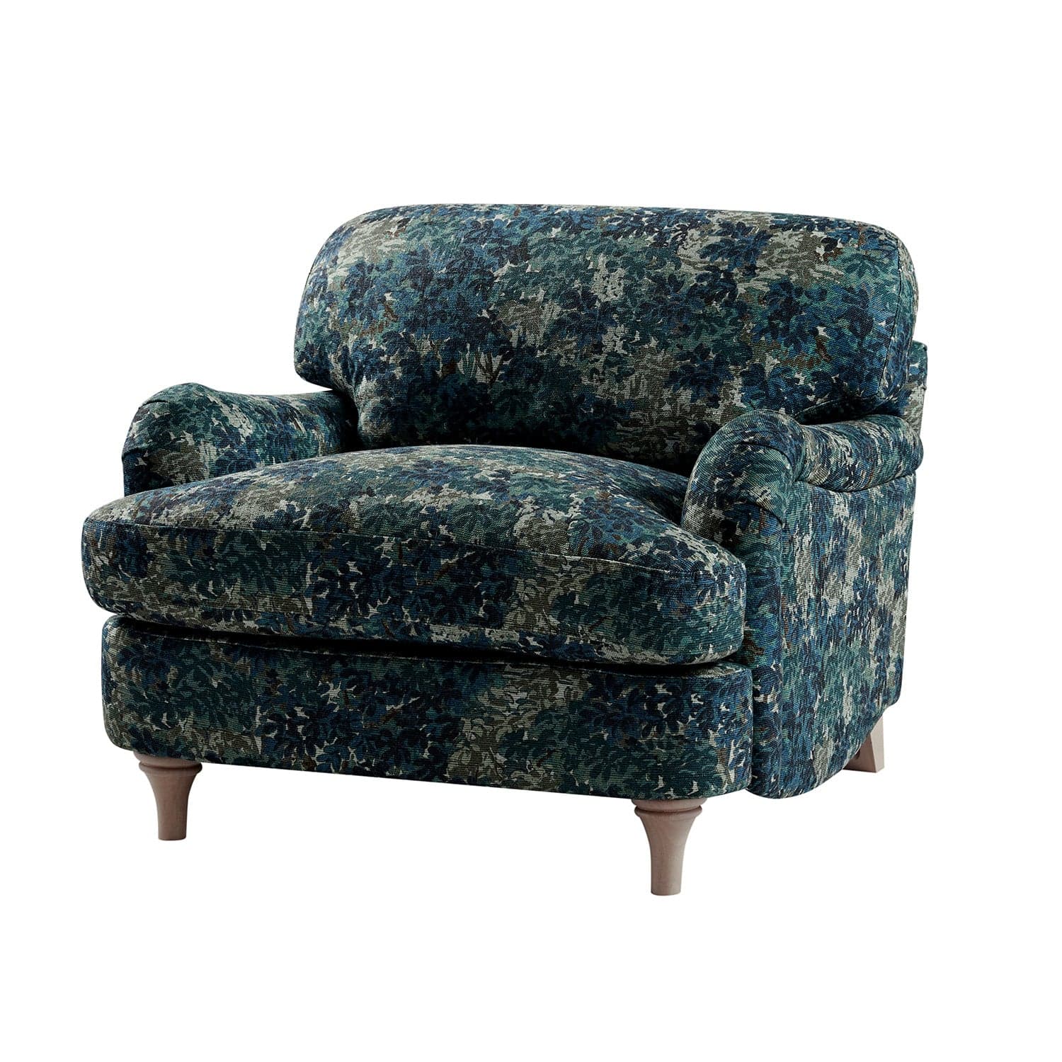 Daphnis Julien Linen Blend Patterned Sofa, 1-Seater